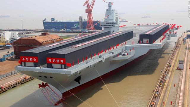 中国海军新里程碑，003型航母船体合拢，中国海军新里程碑，003型航母船体合拢完成