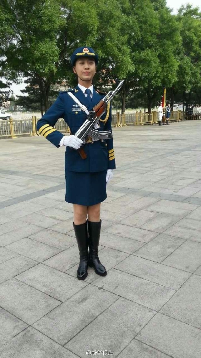 中国人民解放军仪仗队中的女兵，荣耀与力量的象征，中国人民解放军仪仗队女兵，荣耀与力量的璀璨象征