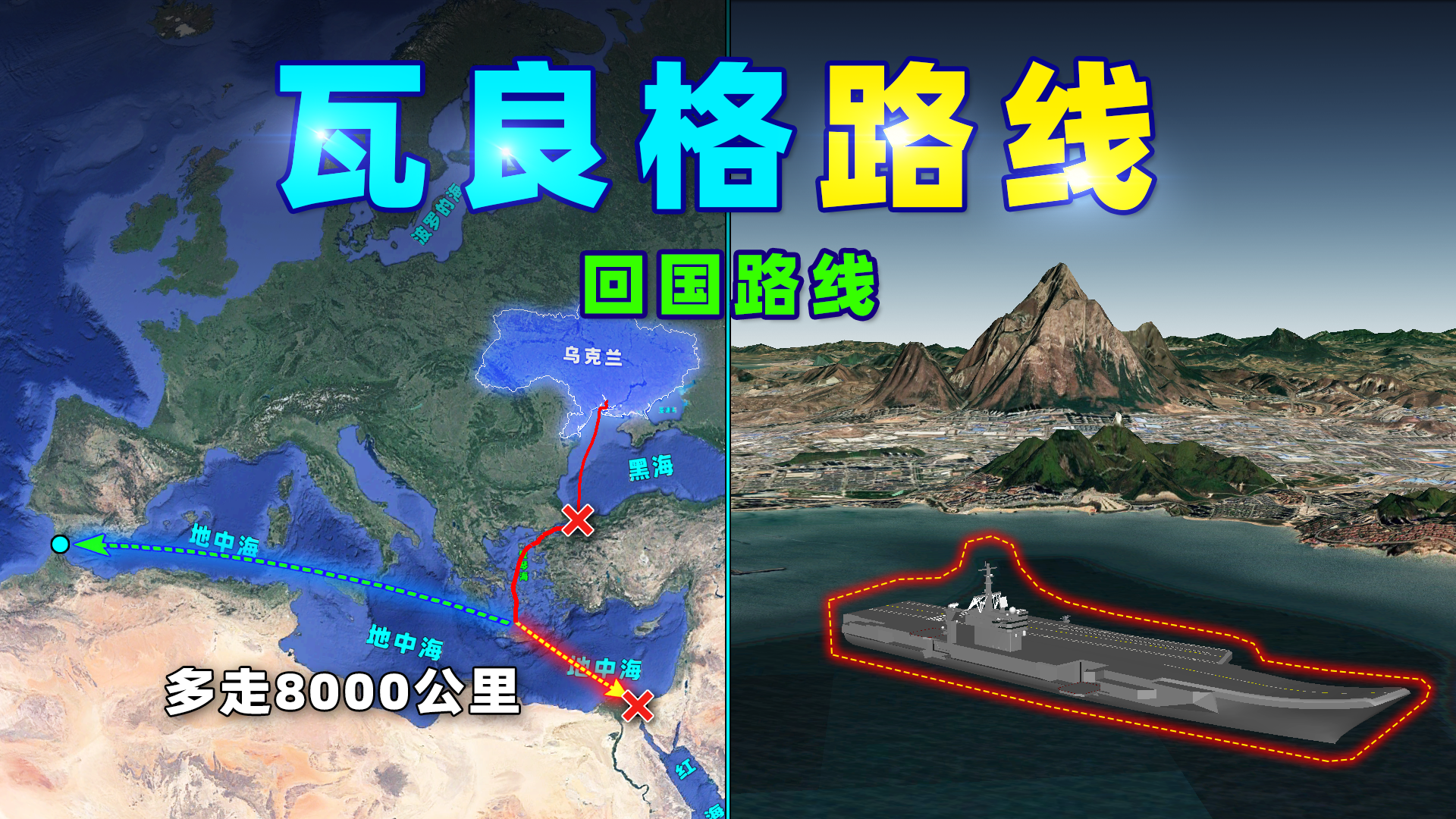 瓦良格号从乌克兰拖回中国的路线，瓦良格号拖回中国之路，揭秘从乌克兰至中国的漫长旅程