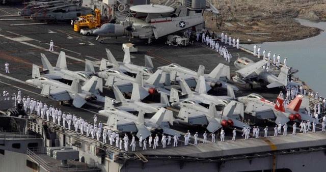 美国航空母舰的尺寸与规模，揭示其巨大体积与力量，美国航空母舰，揭示巨大体积与力量的尺寸与规模