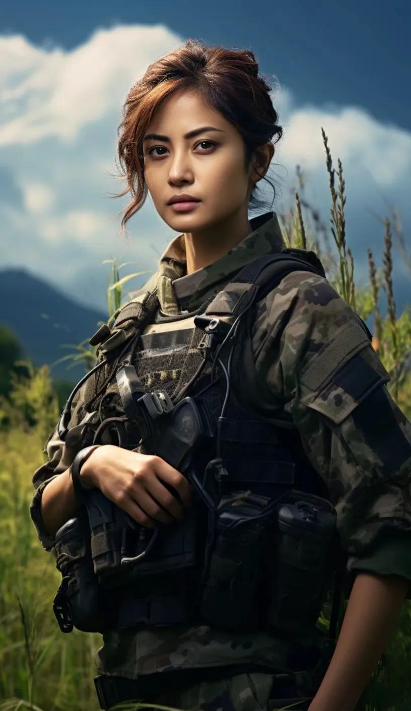 中国女兵照片壁纸，展现力量与荣耀的象征，中国女兵壁纸，力量与荣耀的象征