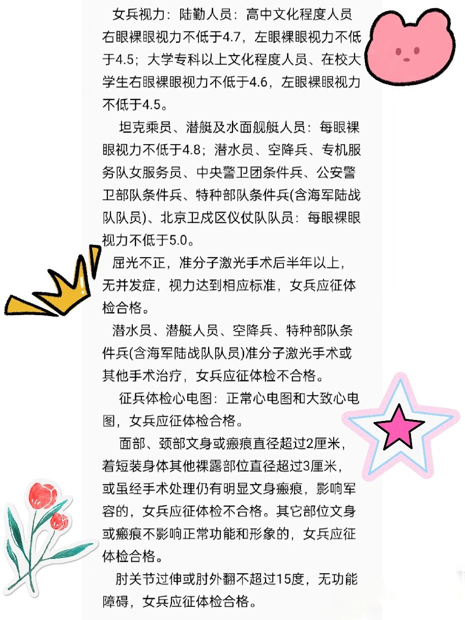 女兵征兵体检内容详解，女兵征兵体检内容全面解析