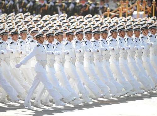 海军学员方队阅兵，展现力量与荣耀，海军学员阅兵方队，力量与荣耀的展现
