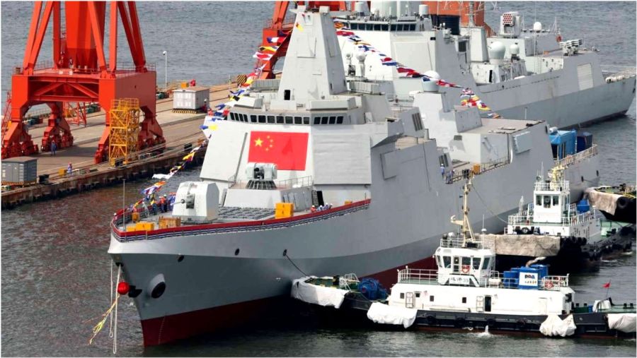 揭秘中国海军新利器,055舰第三号舰的崛起与挑战,揭秘,中国海军新利器——055舰第三号舰的崛起与面临的挑战