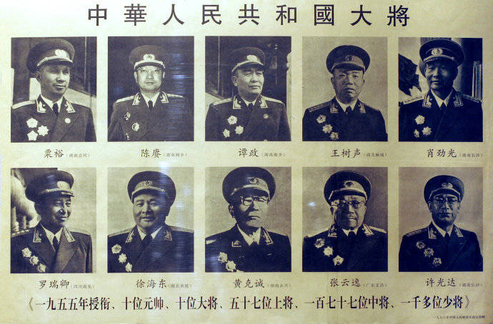 五十七上将名单，历史与荣耀的见证，五十七上将名单，历史与荣耀的见证者