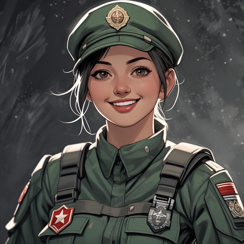 中国女兵，帅气头像展现时代风采，中国女兵帅气头像，时代风采的铿锵玫瑰