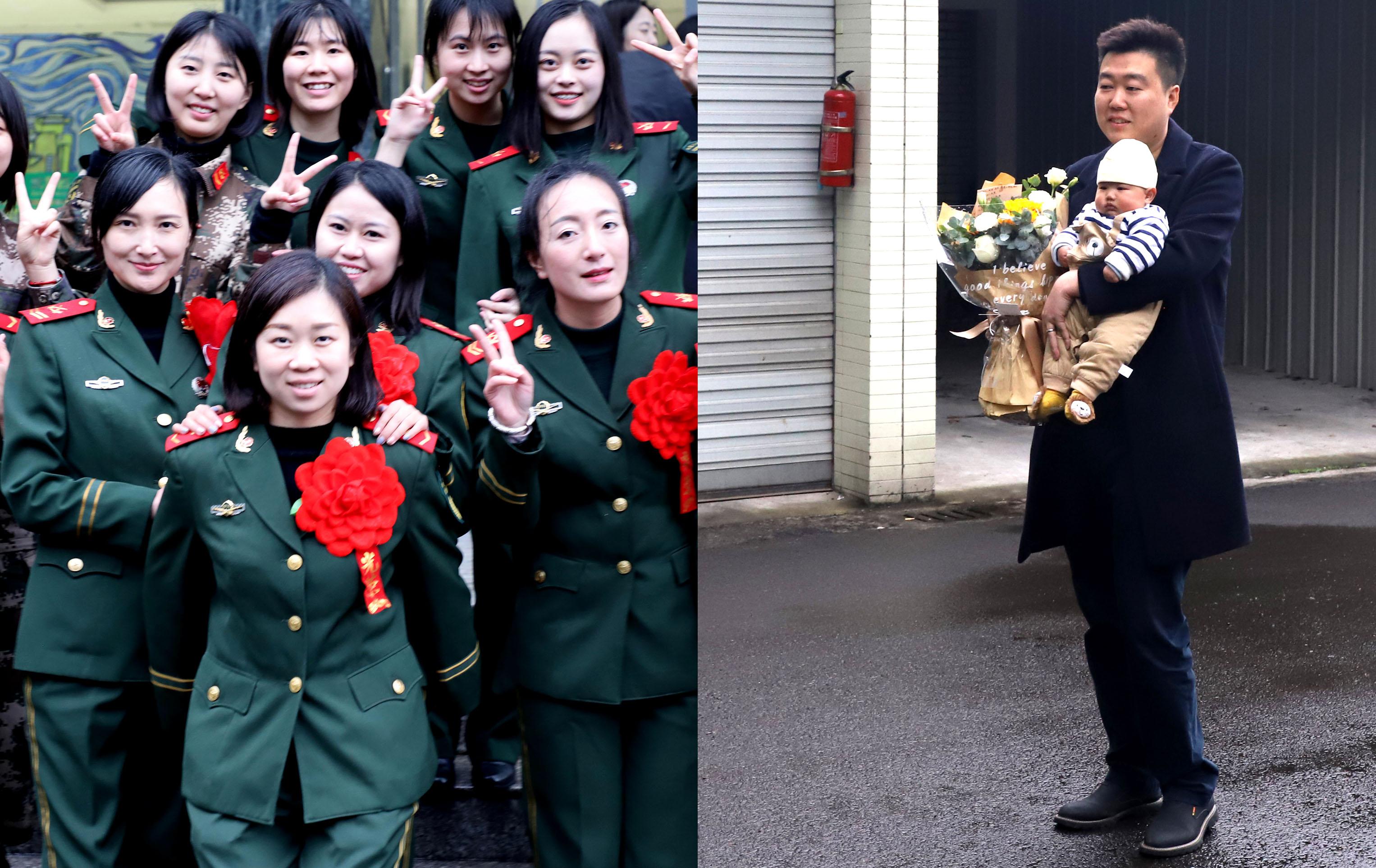 中国武警女兵