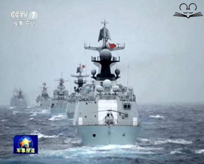我国海军舰队，捍卫海洋，展示大国力量，中国海军舰队，捍卫海洋，展示大国威严与力量