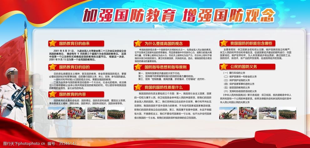 国防教育宣传栏内容，深化国防意识，共建强大祖国，深化国防教育，共建强大祖国，国防意识宣传栏内容展示