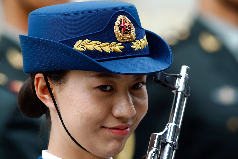 中国解放军仪仗队女兵，时代的荣光与力量的象征，中国解放军仪仗队女兵，时代荣光与力量之象征