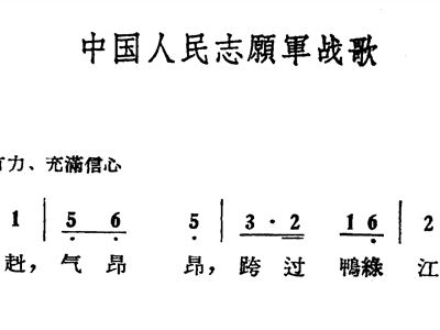 中国人民志愿军军歌与战歌，英勇赞歌中的民族精神，中国人民志愿军军歌与战歌，民族精神之英勇赞歌