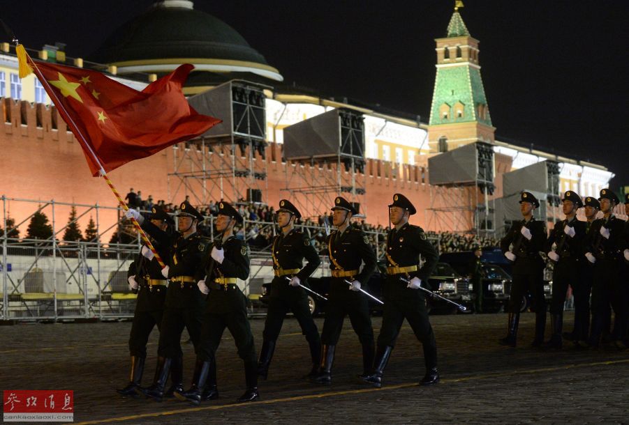 莫斯科郊外之夜，中国阅兵的独特魅力，莫斯科之夜，中国阅兵展现独特魅力