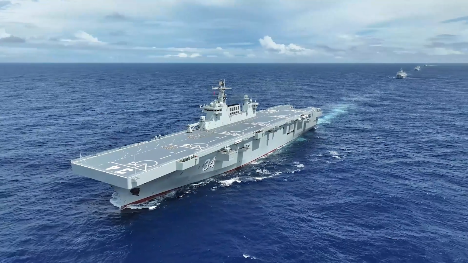 海南075型两栖攻击舰，中国海军力量的新里程碑，海南075型两栖攻击舰，中国海军力量的崭新里程碑