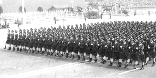 首次阅兵中的独特方队——探索与解读，首次阅兵中的独特方队，深度探索与解读