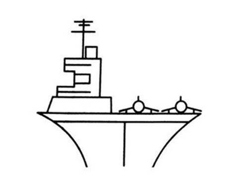 航空母舰简笔画图片大全，探索与创作，航空母舰简笔画探索与创作大全