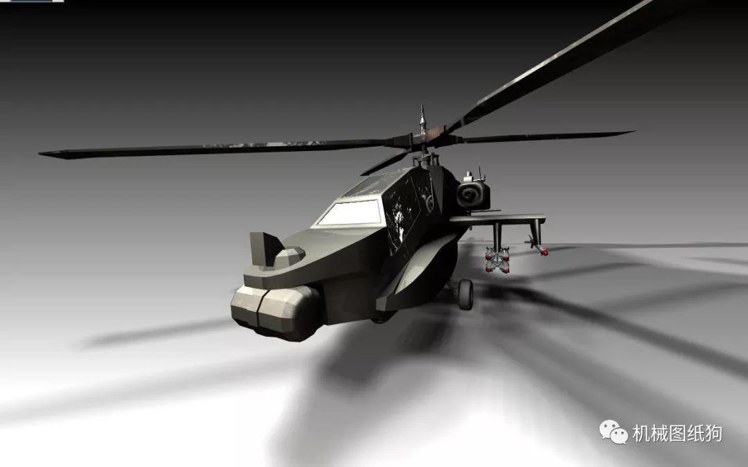 简单画阿帕奇武装直升机,阿帕奇武装直升机简易绘画教程