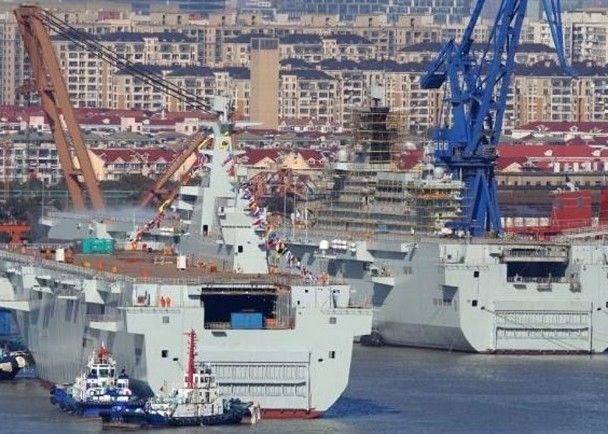 探索中国海军新力量，075型两栖攻击舰第三艘，中国海军新力量揭秘，第三艘075型两栖攻击舰探索之旅