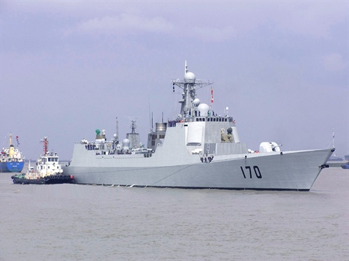 舷号170驱逐舰,中国海军的骄傲,中国海军骄傲,舷号170驱逐舰亮相!