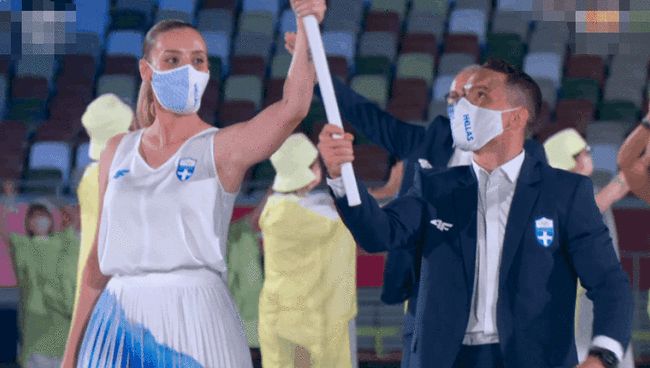 今天哈萨克斯坦奥运会女旗手，荣耀与担当的象征，哈萨克斯坦奥运会女旗手，荣耀与担当的典范